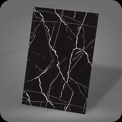 دیوارپوش ماربل شیت مشکی رد سفید کد 8044 — تصویر ۲