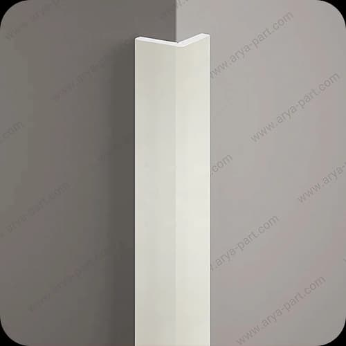 نبشی ثابت پی وی سی طرح سفید — تصویر ۲