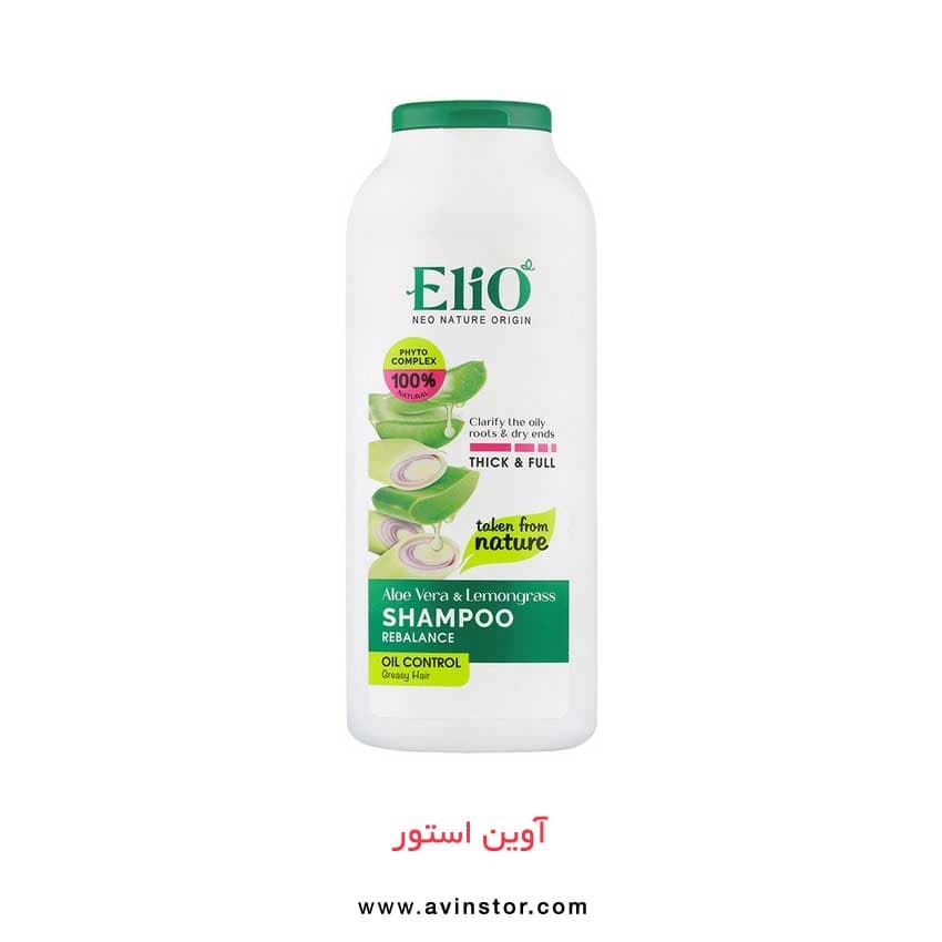 شامپو متعادل‌کننده ریبالانس آلوئه‌ورا الیو (Elio Aloe Vera Rebalance Shampoo)