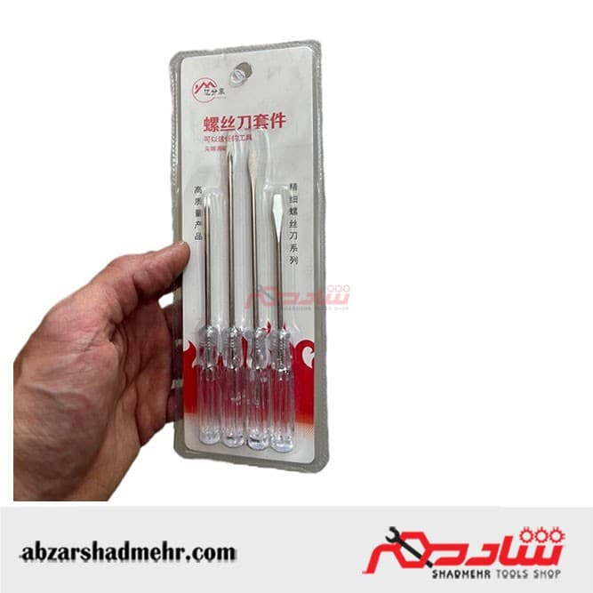 ست پیچ گوشتی خیاطی 4 عددی — تصویر ۲