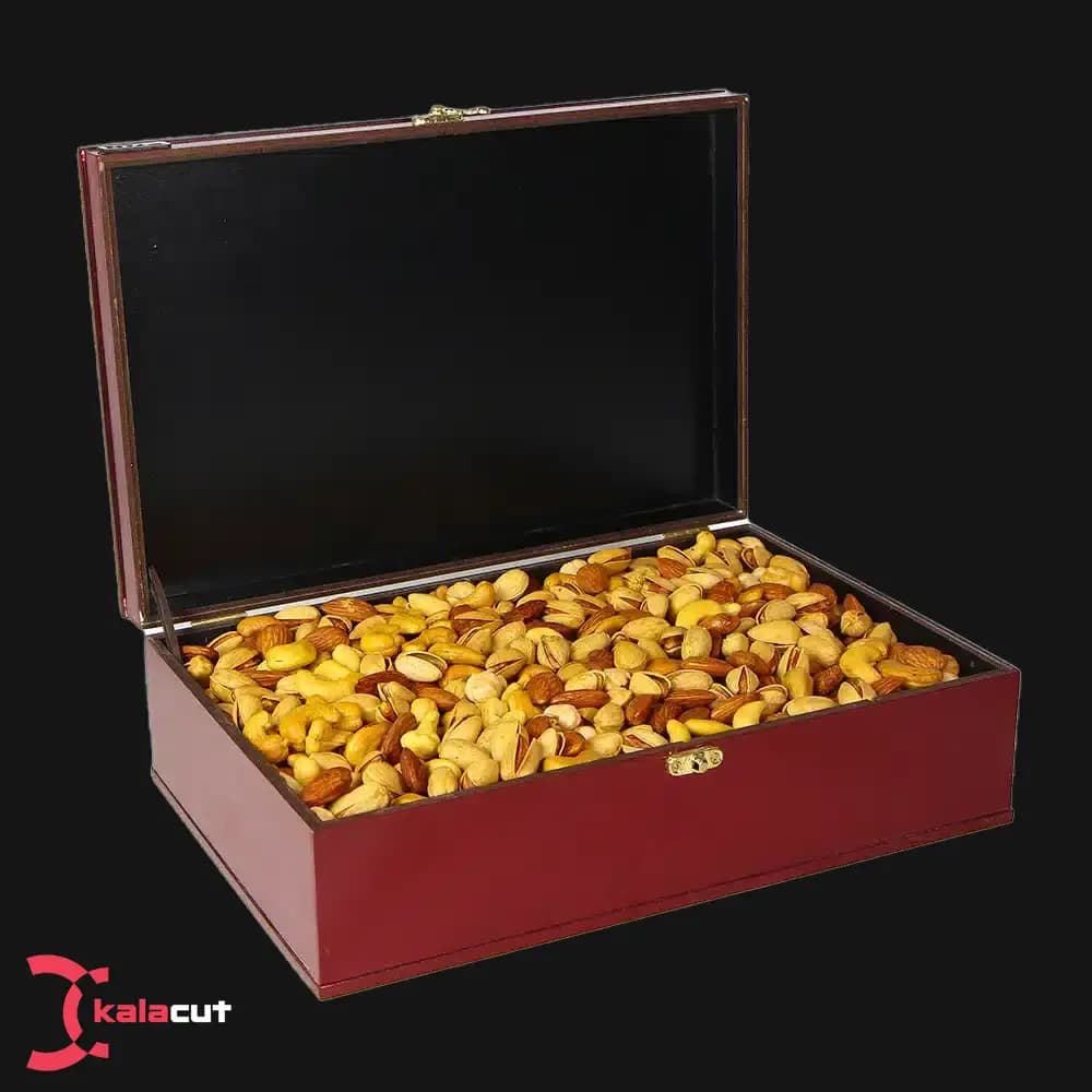 جعبه آجیل مدل زرگل