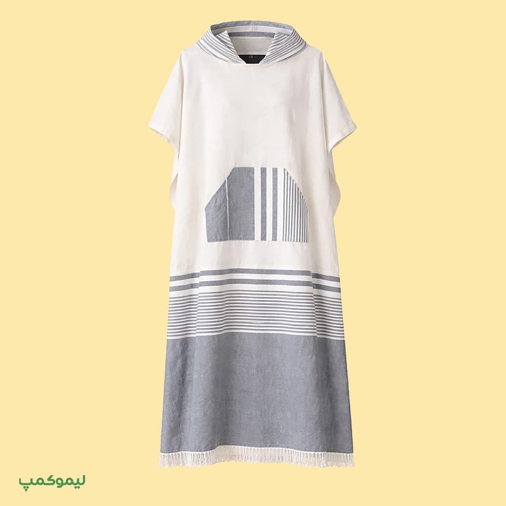 حوله پانچویی سفید-کد556 — تصویر ۷