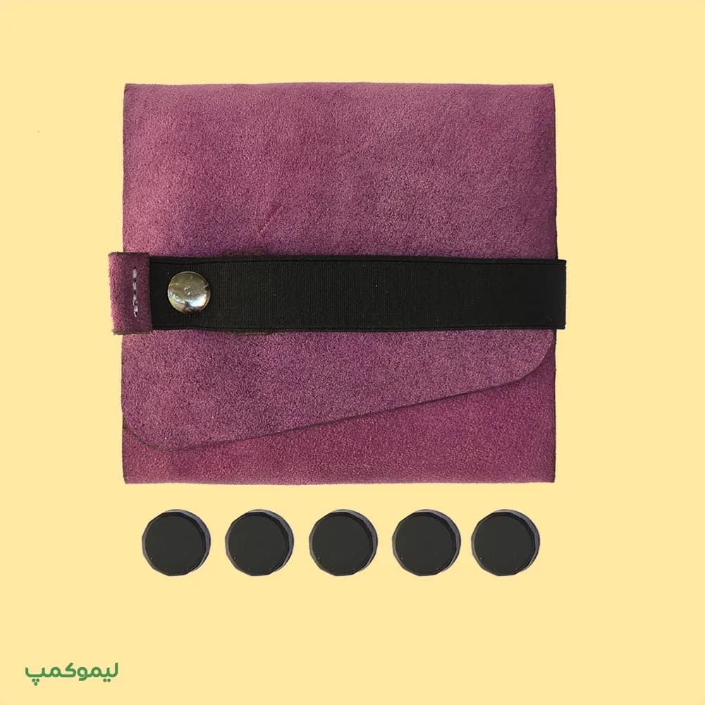 پک ادویه پاش پنج عددی کیف چرمی-کد1011