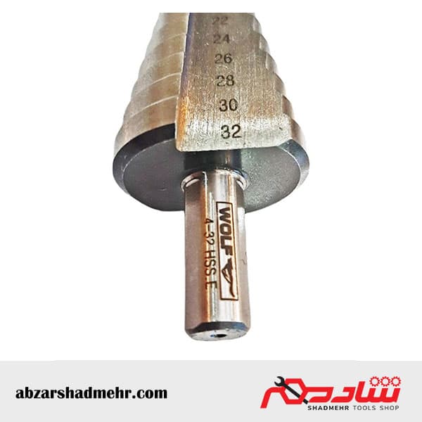 مته کاجی HSS-E سایز 4 تا 32 میلیمتر ولف — تصویر ۴
