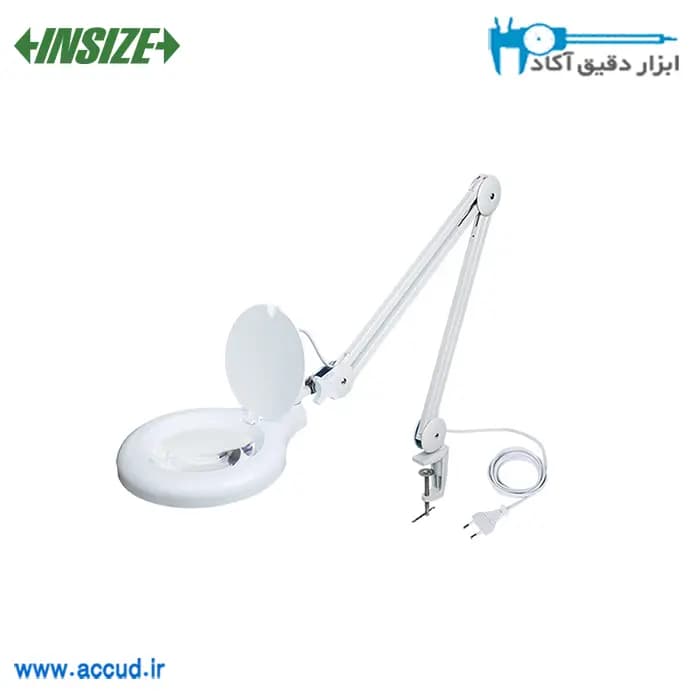 ذره بین رو میزی پایه دار INSIZE (با گارانتی رسمی شرکت اینسایز) مدل 7516-5D