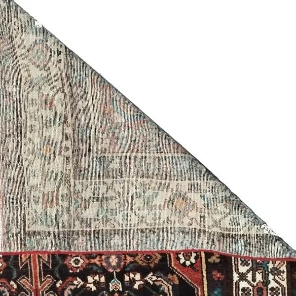 فرش دستبافت همدان سرمه ای — تصویر ۴