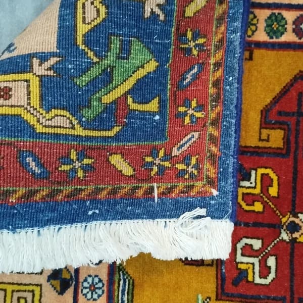 فرش کناره قشقایی دستبافت — تصویر ۸