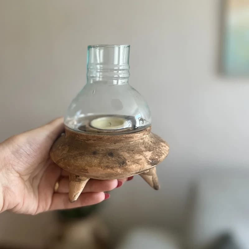 چراغ وارمر سفالی سه‌پایه — تصویر ۵