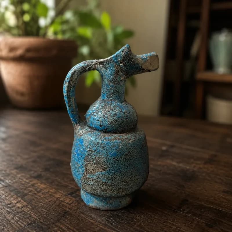 سفال دکوری با لعاب قدیمی — تصویر ۶