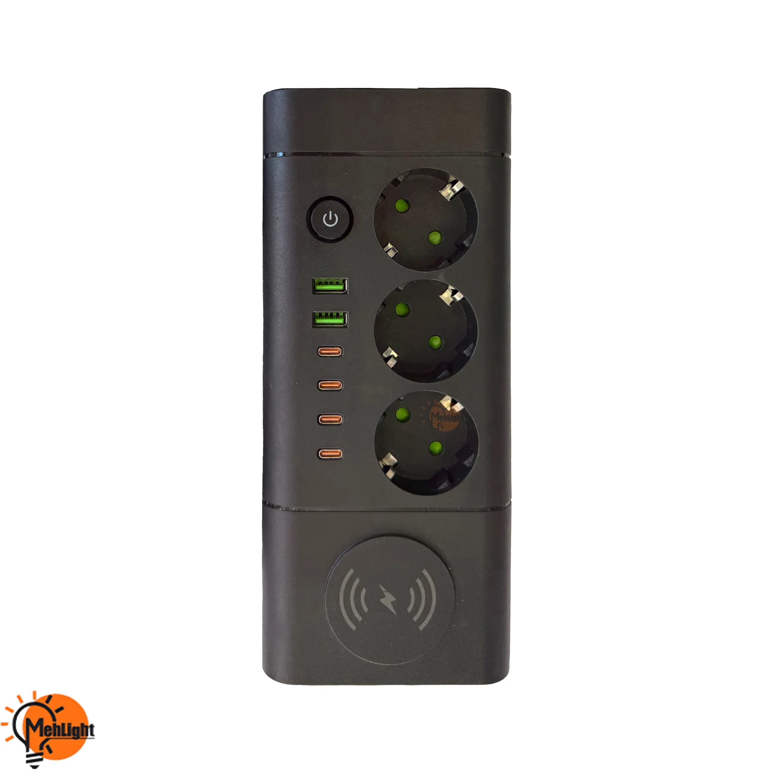 3 راهی برق و شارژر وایرلس با USB و Type-C مدل QL-1050U — تصویر ۳