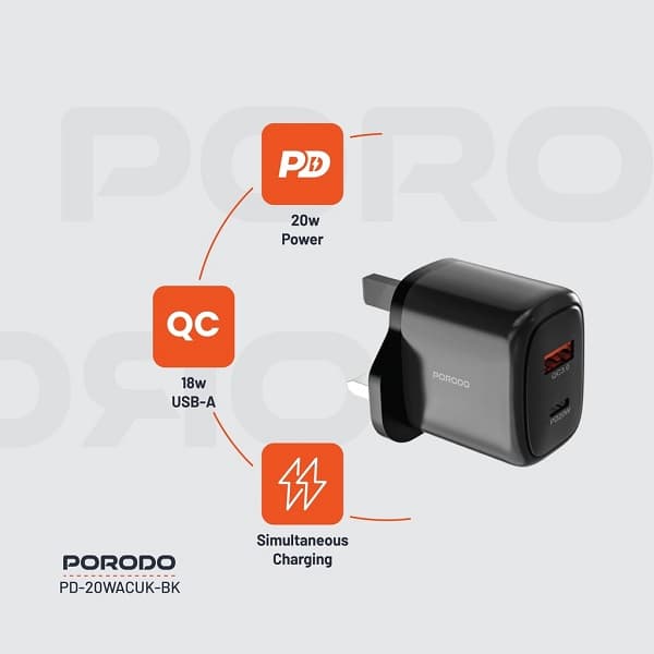 شارژر دیواری پرودو مدل Quick charger — تصویر ۲
