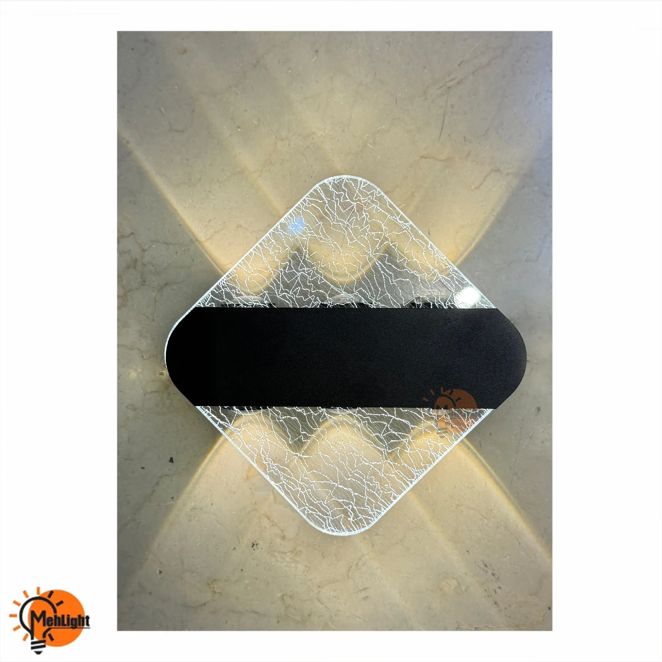 چراغ دکوراتیو مربع 24 وات کد 165A — تصویر ۲