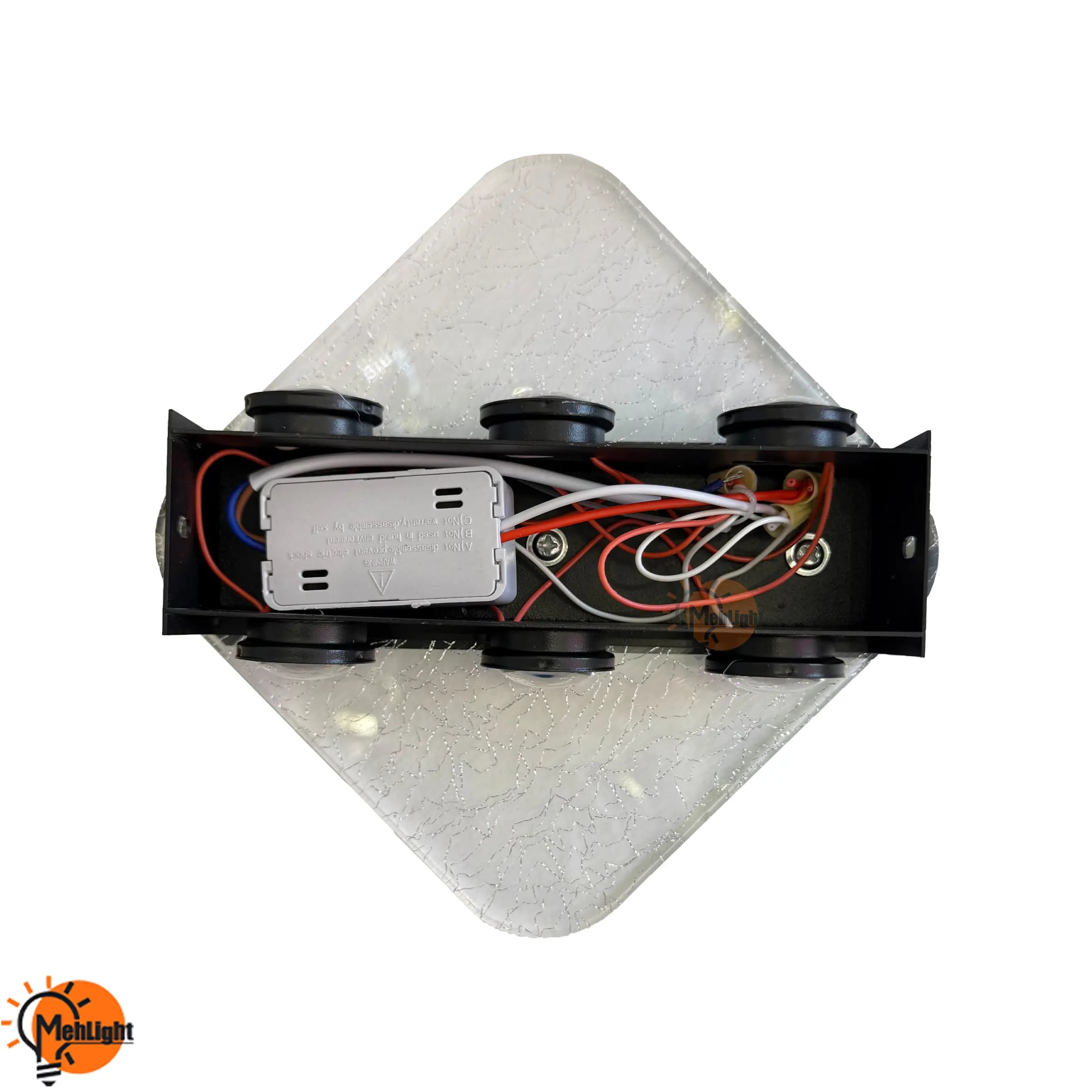 چراغ دکوراتیو مربع 24 وات کد 165A — تصویر ۳