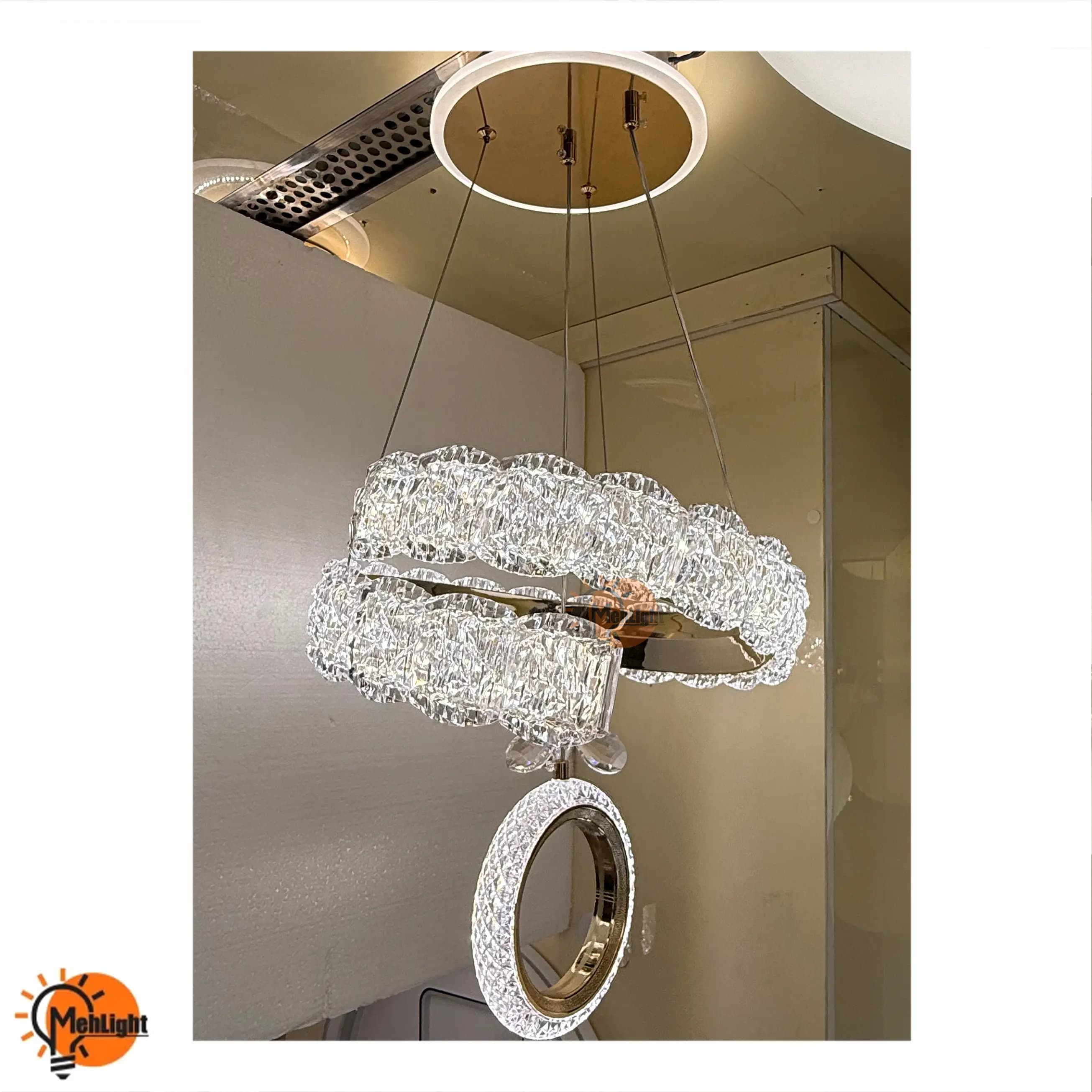لوستر LED سه حالته کد 602 — تصویر ۲