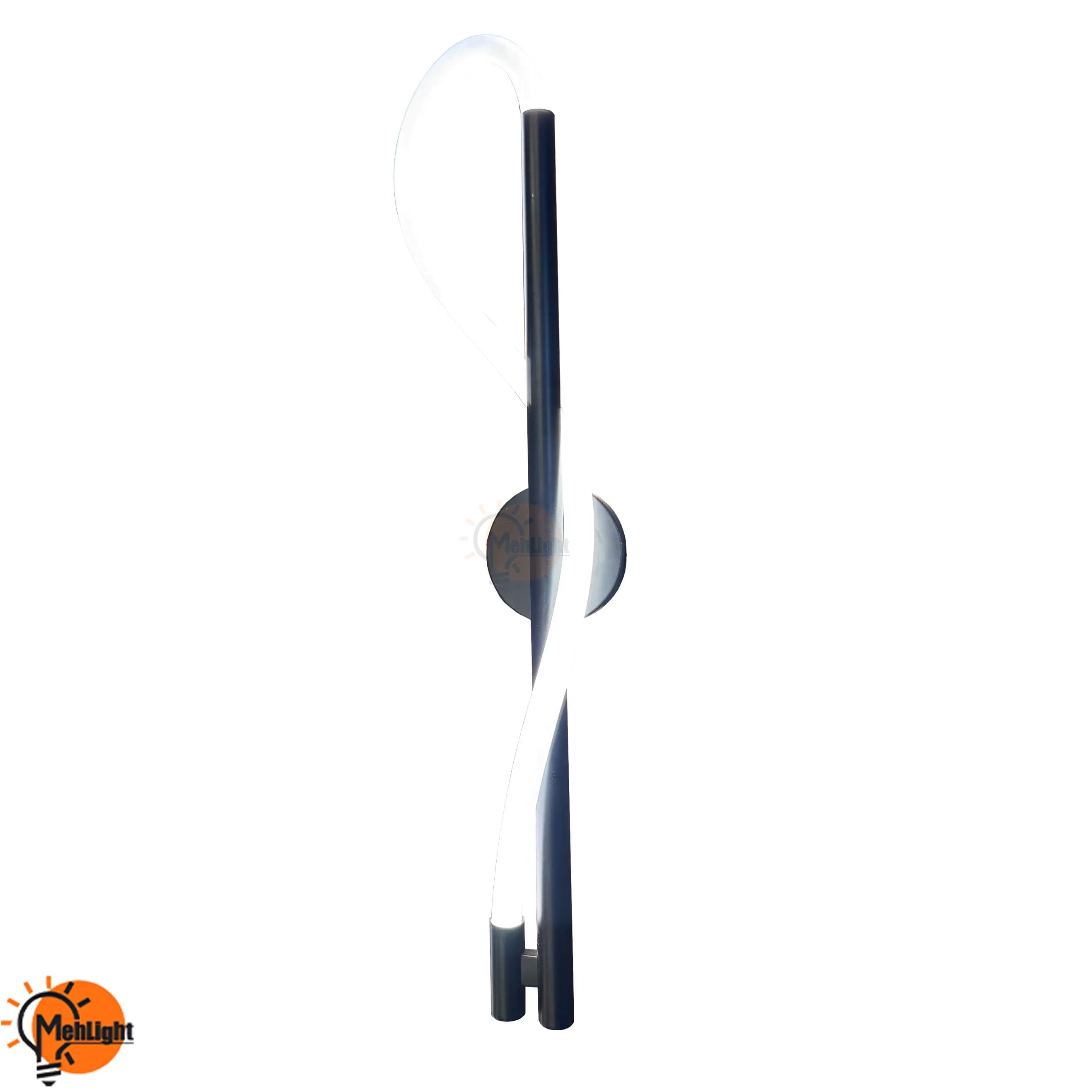 چراغ دیواری مارپیچ سیلیکونی کد 128BK — تصویر ۴
