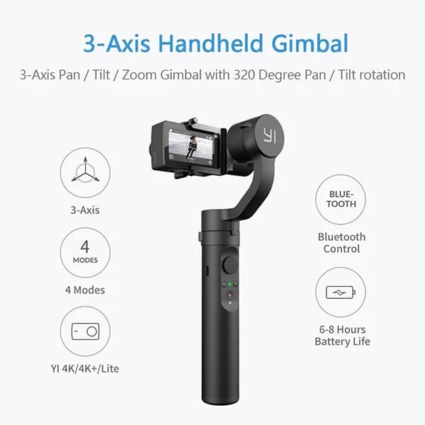 گیمبال و استابلایزر ۳ محوره وای آی تکنولوژی مدل YI Action Camera Gimbal — تصویر ۶