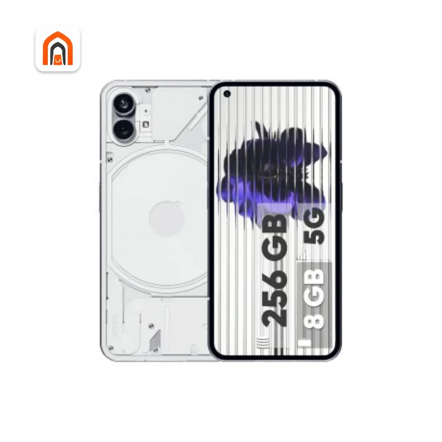 گوشی ناتینگ Phone 1 با ظرفیت 256 گیگابایت و رم 8 گیگابایت دو سیم کارت (استوک)