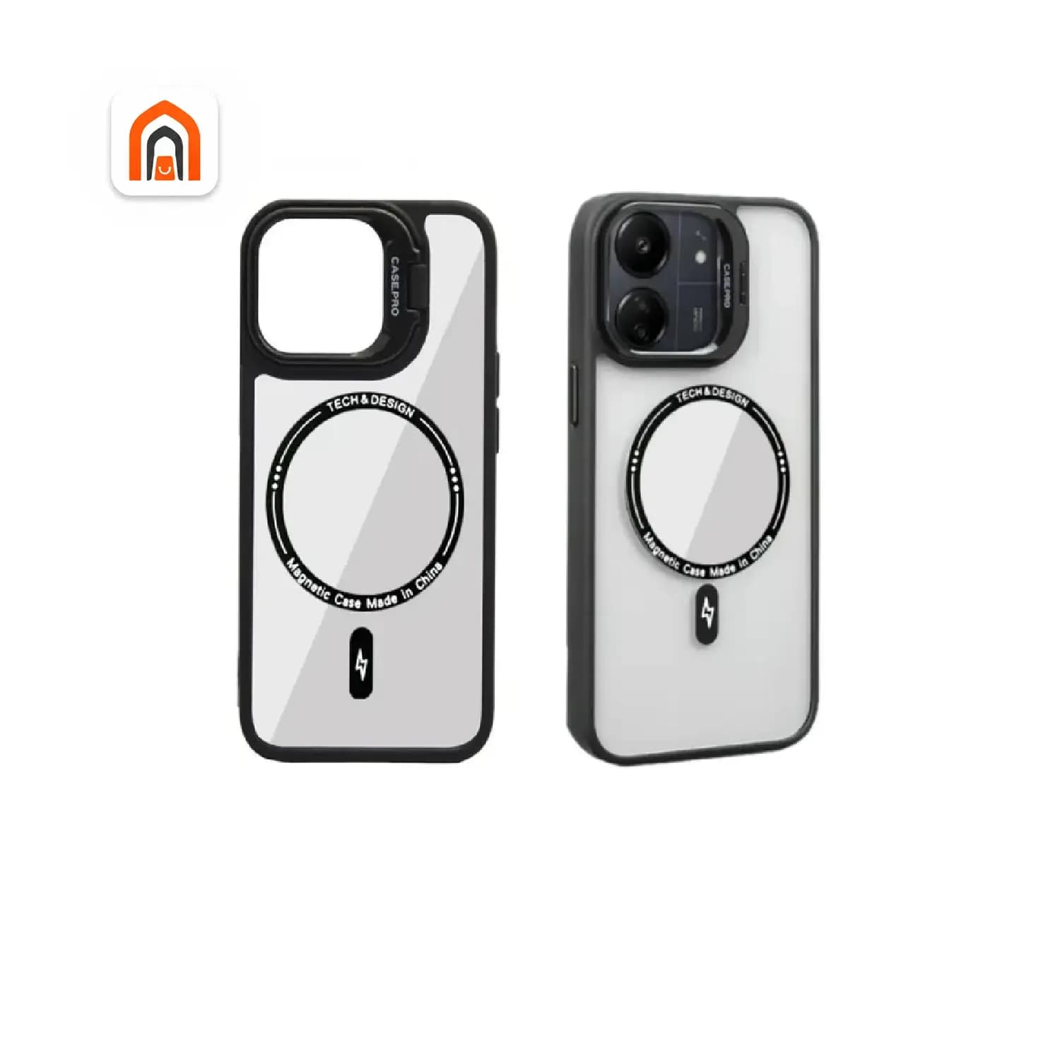 قاب شفاف گوشی موبایل HONOR X8B مگ سیو با قابلیت لنز استندی