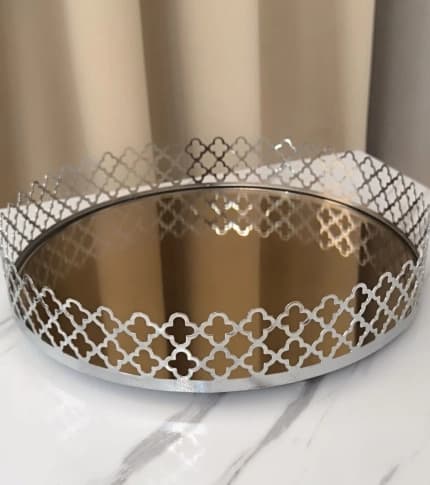 سینی دکوری کف آینه ای — تصویر ۴
