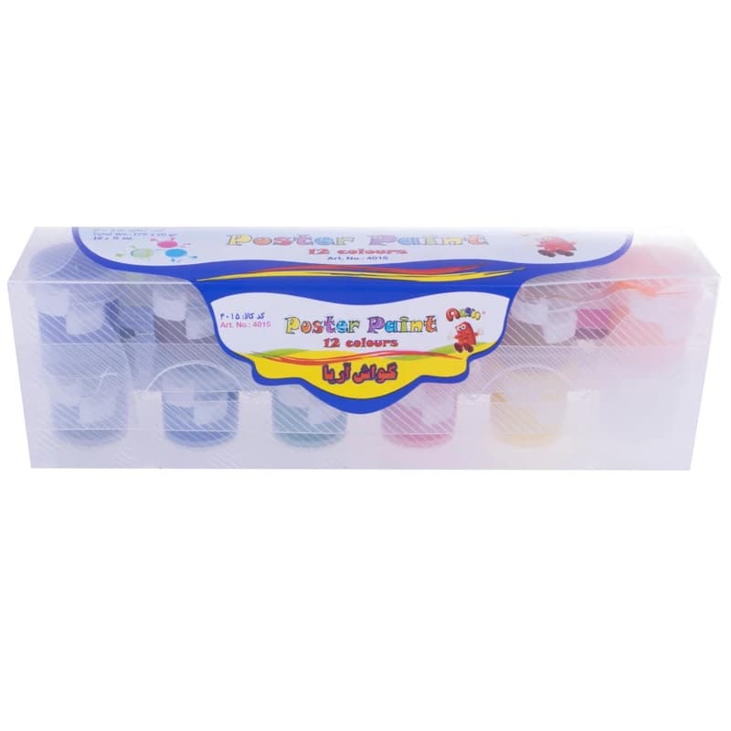 گواش 12 رنگ پیوسته بزرگ طلقی آریا — تصویر ۳
