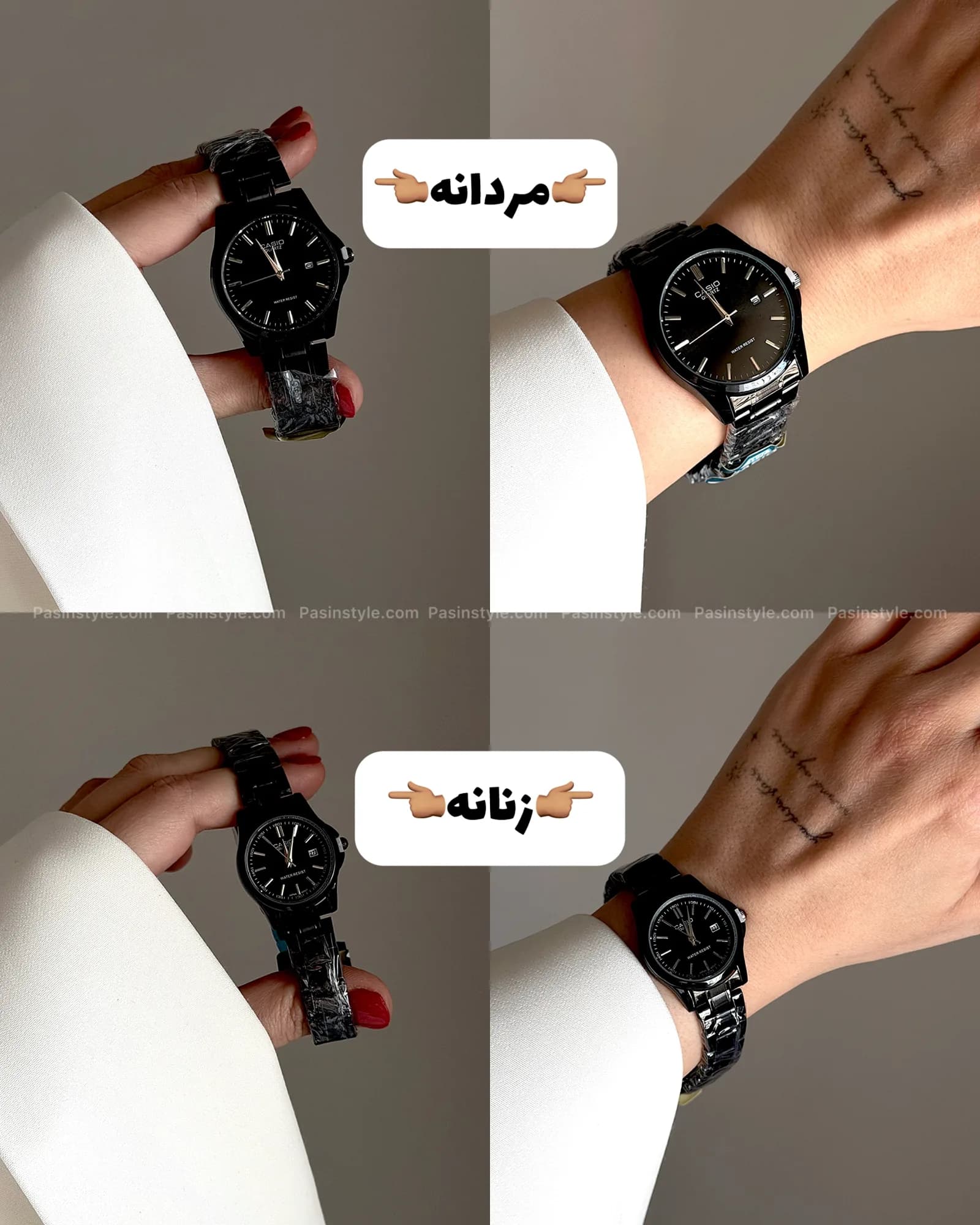 ساعت کاسیو تمام مشکی کد۰۰۴۰۵ — تصویر ۸