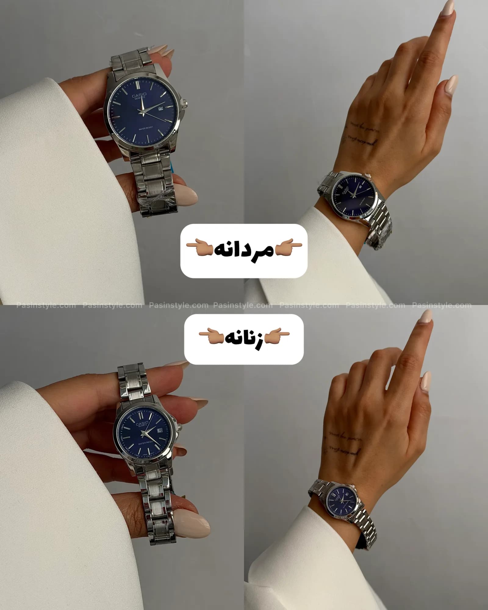 ساعت کاسیو سیلور سورمه‌ای کد۰۰۴۰۴ — تصویر ۵