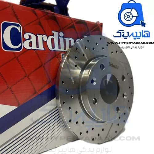 دیسک چرخ جلو سوراخدار 206 تیپ 2 کاردینال