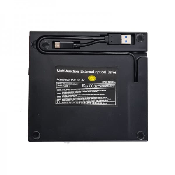 دی وی دی رایتر اکسترنال + هاب و رم ریدر USB3.0 Type-C کی لینک (KLINK) مدل K-8260 — تصویر ۶