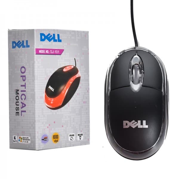 موس سیم دار دل (Dell) مدل SJ-101 — تصویر ۳