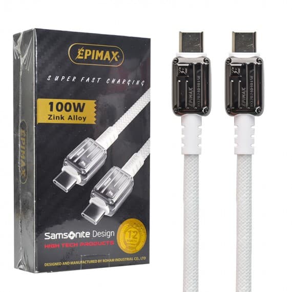 کابل تایپ سی به تایپ سی اپیمکس (EPIMAX) مدل EC-123 -گارانتی 6 ماهه — تصویر ۳