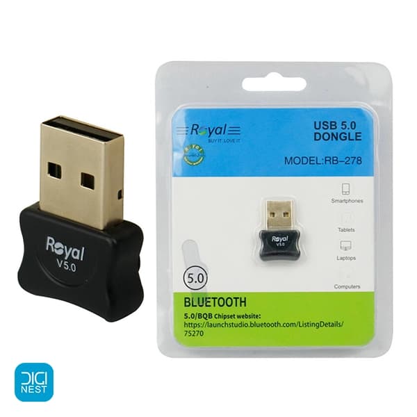 دانگل بلوتوث ورژن 5.0 رویال (Royal) مدل RB-278 — تصویر ۸