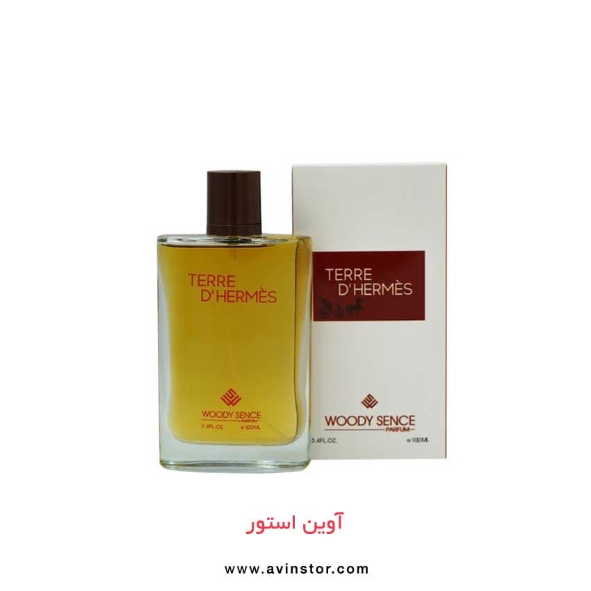 ادوپرفیوم مردانه وودی سنس مدل تر د هرمس TERRE D’HERMESحجم 100 میلی لیتر