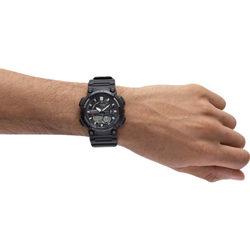 ساعت مچی عقربه ای دیجیتال کاسیو مدل AEQ-110W-1AVDF — تصویر ۵
