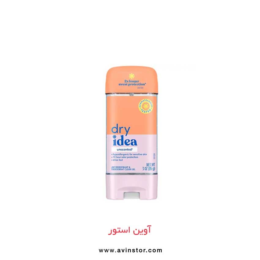 مام ژله ای زنانه پوست حساس درای آیدیا Dry Edea Unscented Hypoallergenic For Sensitive Skin 72hr — تصویر ۲