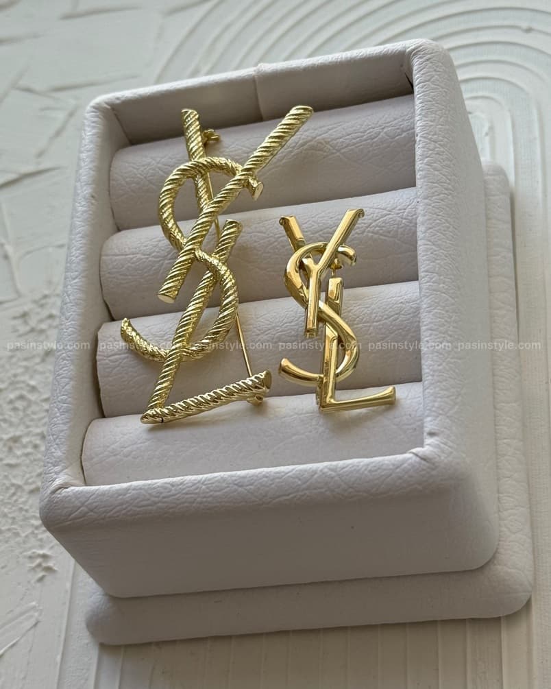 سنجاق سینه ایو سن لورن ysl کد ۰۰۱۳۶ — تصویر ۴
