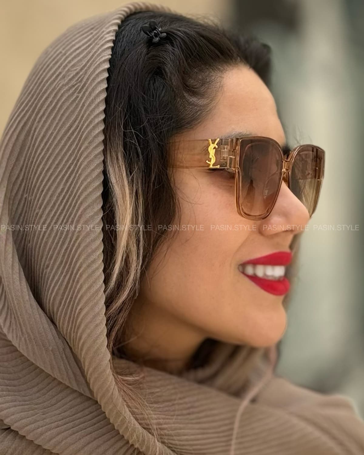 عینک آفتابی برند ysl کد ۰۰۰۹۵ — تصویر ۴