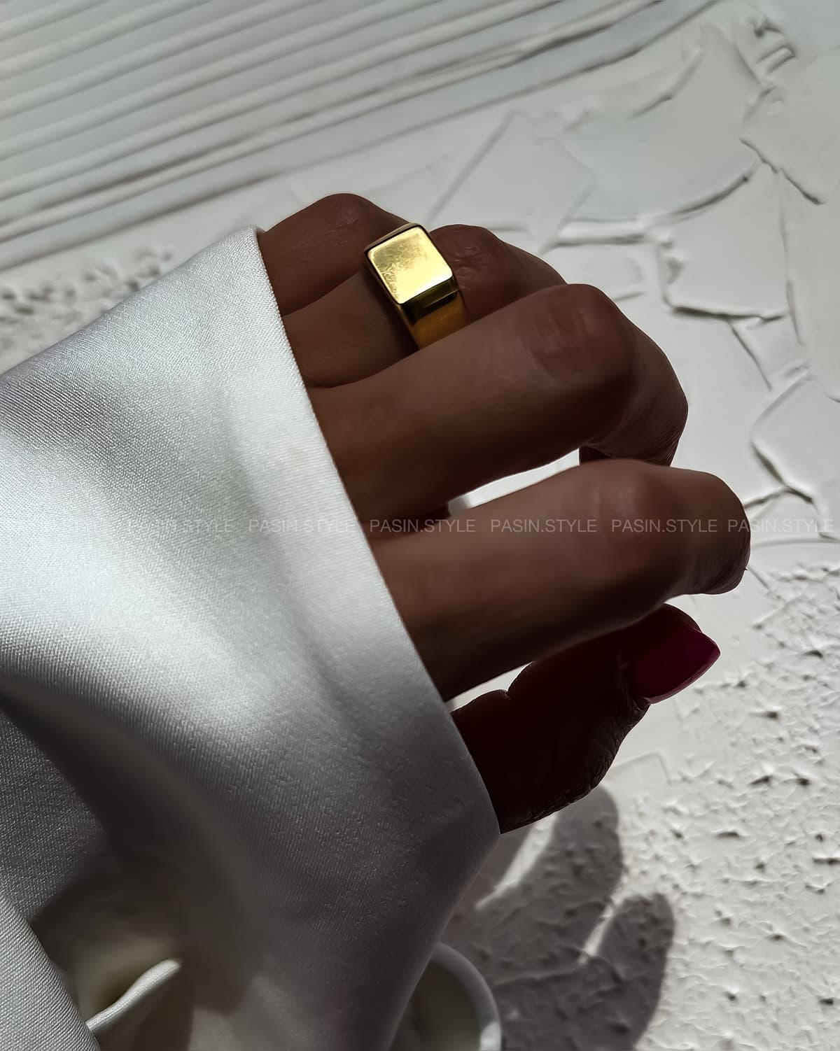 انگشتر تخت مینیمال کد ۰۰۰۸۶ — تصویر ۵