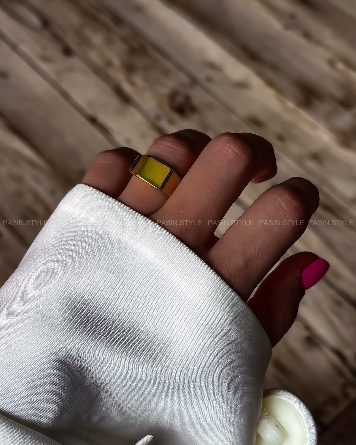 انگشتر تخت مینیمال کد ۰۰۰۸۶ — تصویر ۲