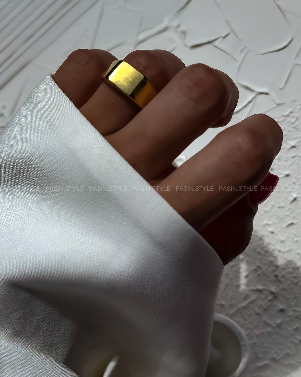 انگشتر تخت مینیمال کد ۰۰۰۸۶ — تصویر ۴