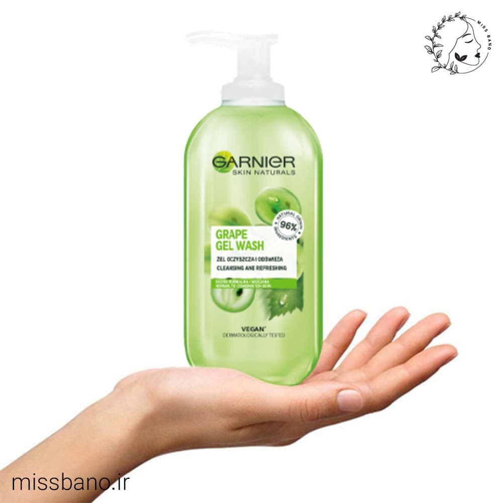 ژل شوینده صورت انگور گارنیه 200ml — تصویر ۵