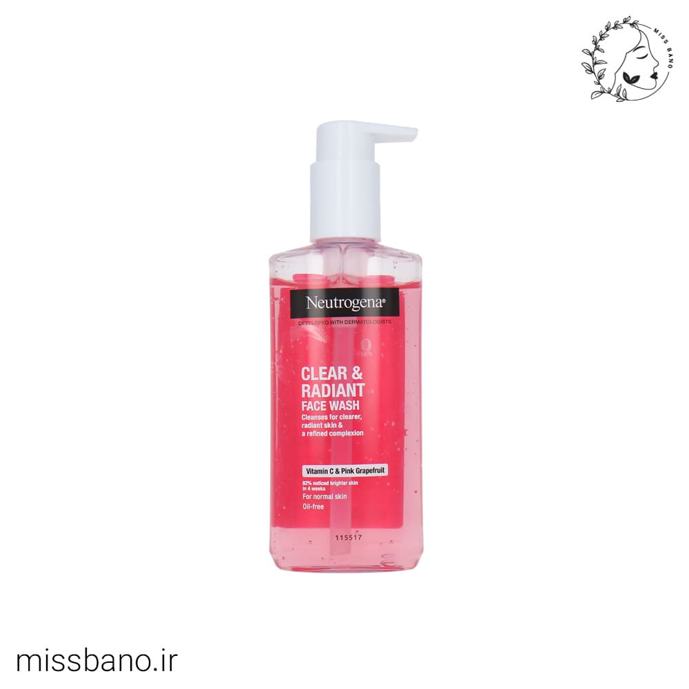 ژل شوینده صورت گریپ فروت نوتروژینا 200ml