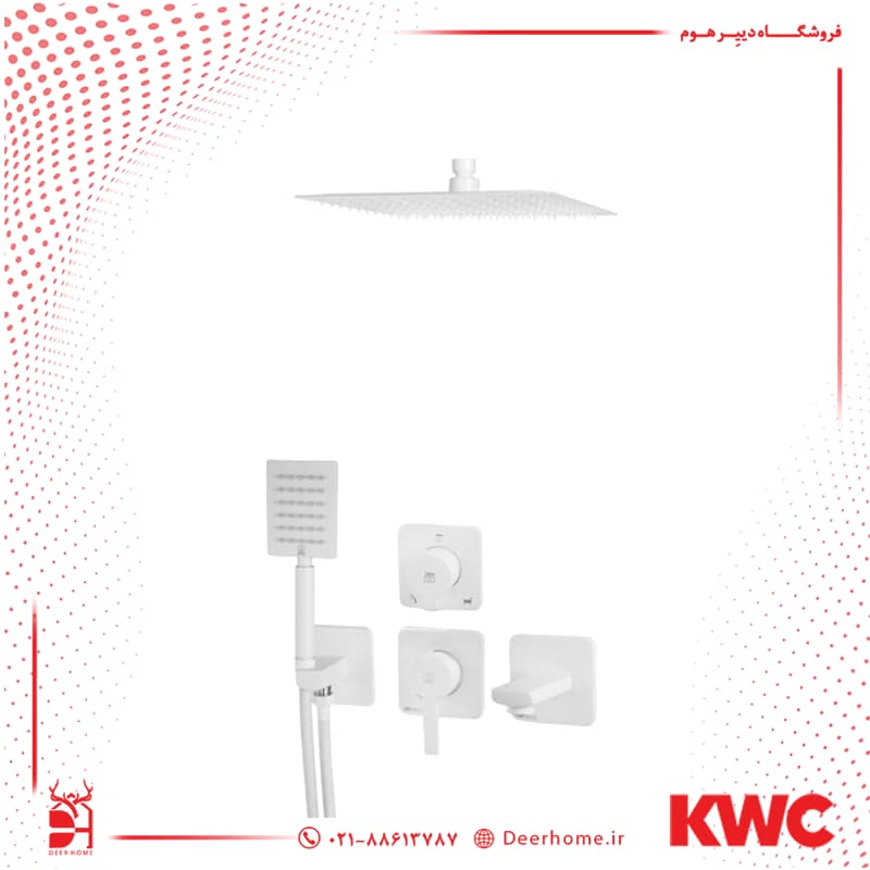 شیر حمام توکار KWC مدل متیس تیپ 4 یونیورسال — تصویر ۵