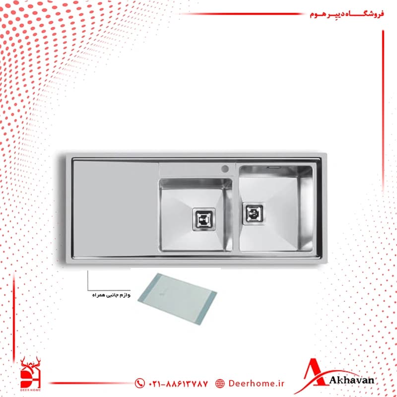 سینک ظرفشویی اخوان کد 600S — تصویر ۲