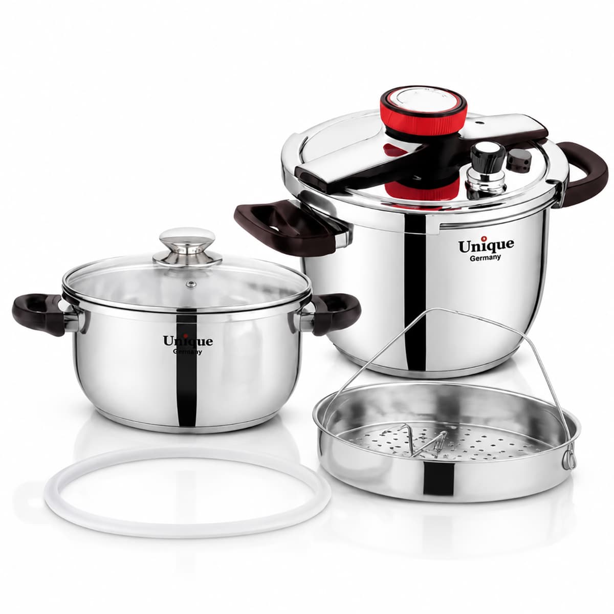 زودپز استیل یونیک مدل UNI22‑5+7L — تصویر ۲