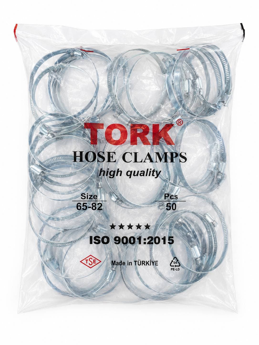 بست فلزی سایز 82-65 پلوس پراید |3.1/4 اینچ برند ترک (TORK)