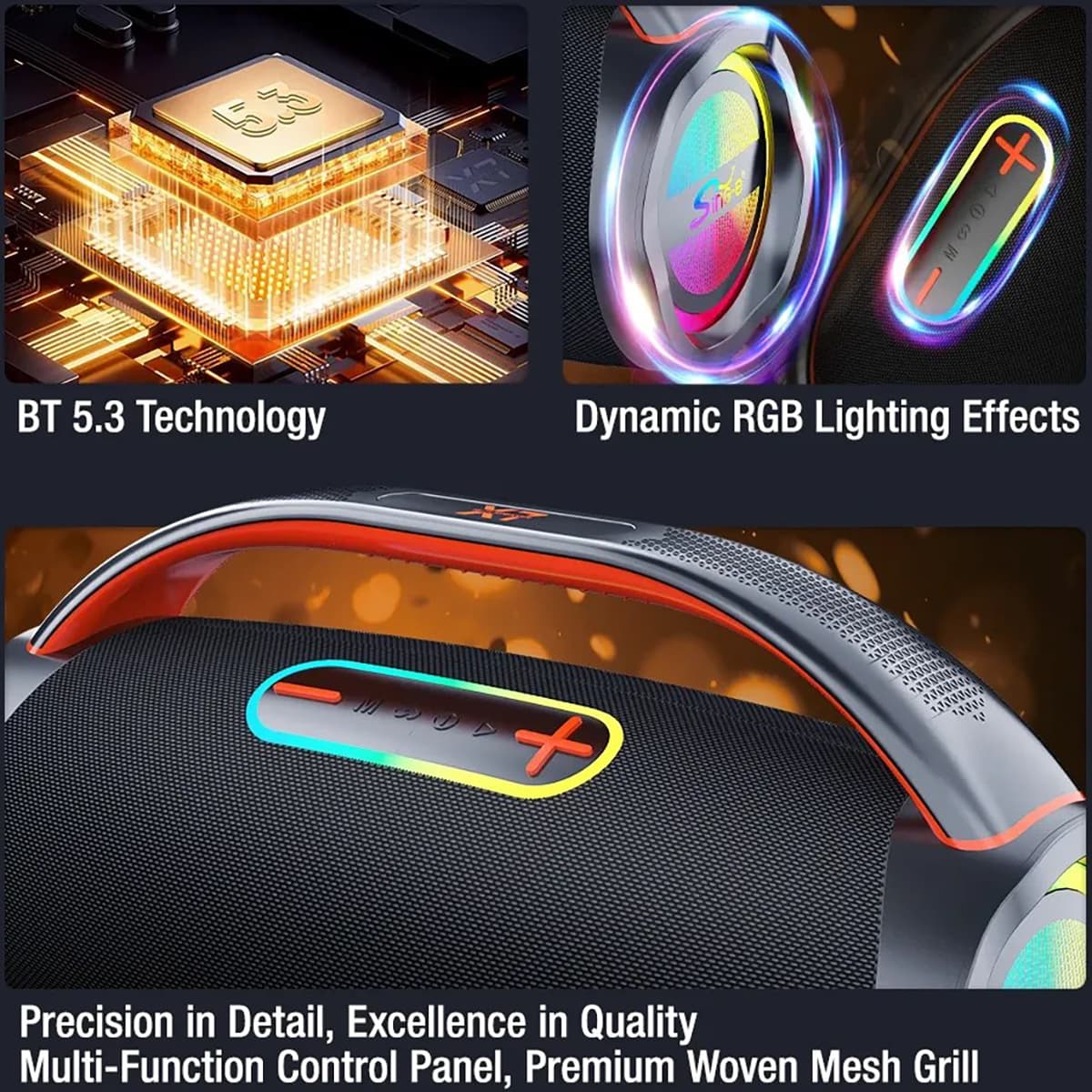 اسپیکر قابل حمل وایرلس مدل ZQS-X7 — تصویر ۷