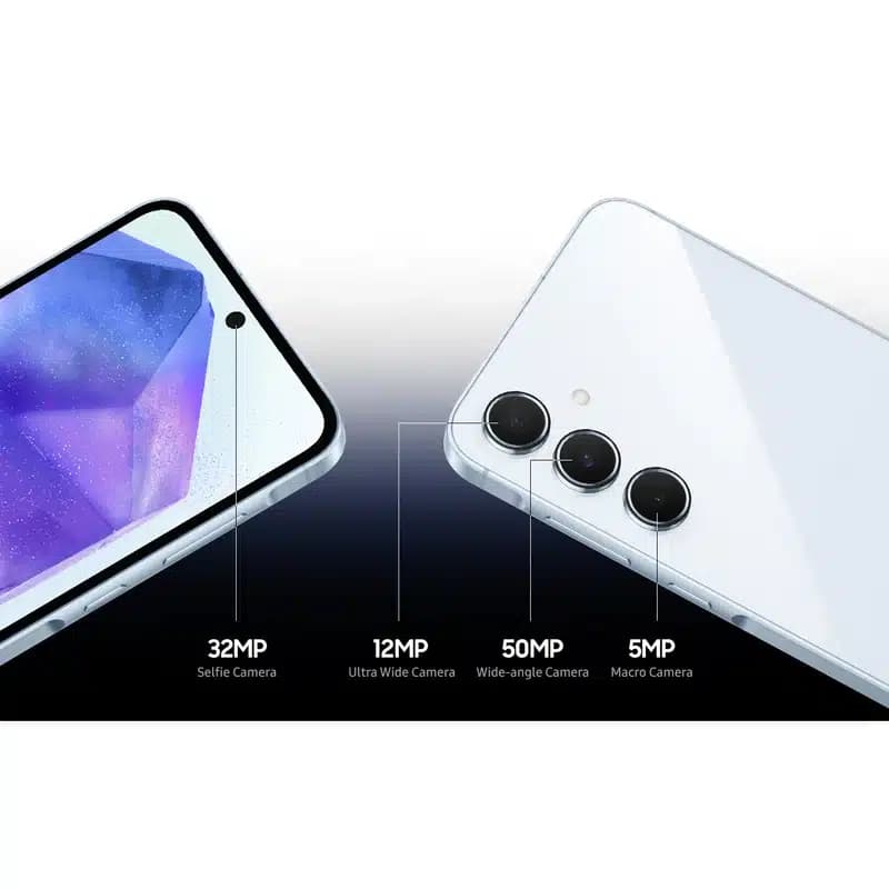 موبایل سامسونگ مدل Galaxy A55 دو سیم کارت ظرفیت 256 گیگابایت و رم 8 گیگابایت – هند-رنگ مشکی — تصویر ۲