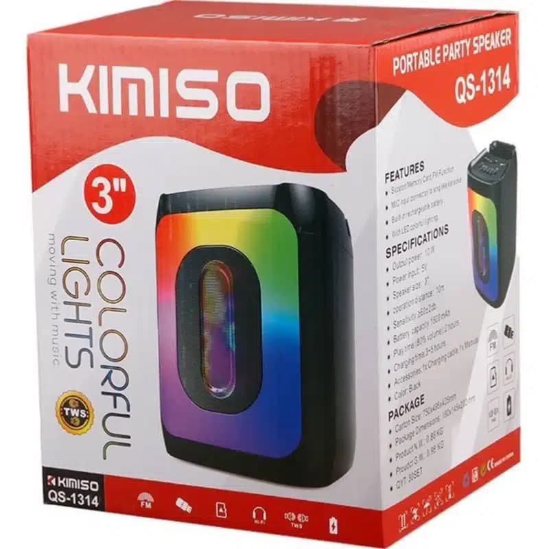 اسپیکر بلوتوثی Kimiso QS-1314 — تصویر ۴