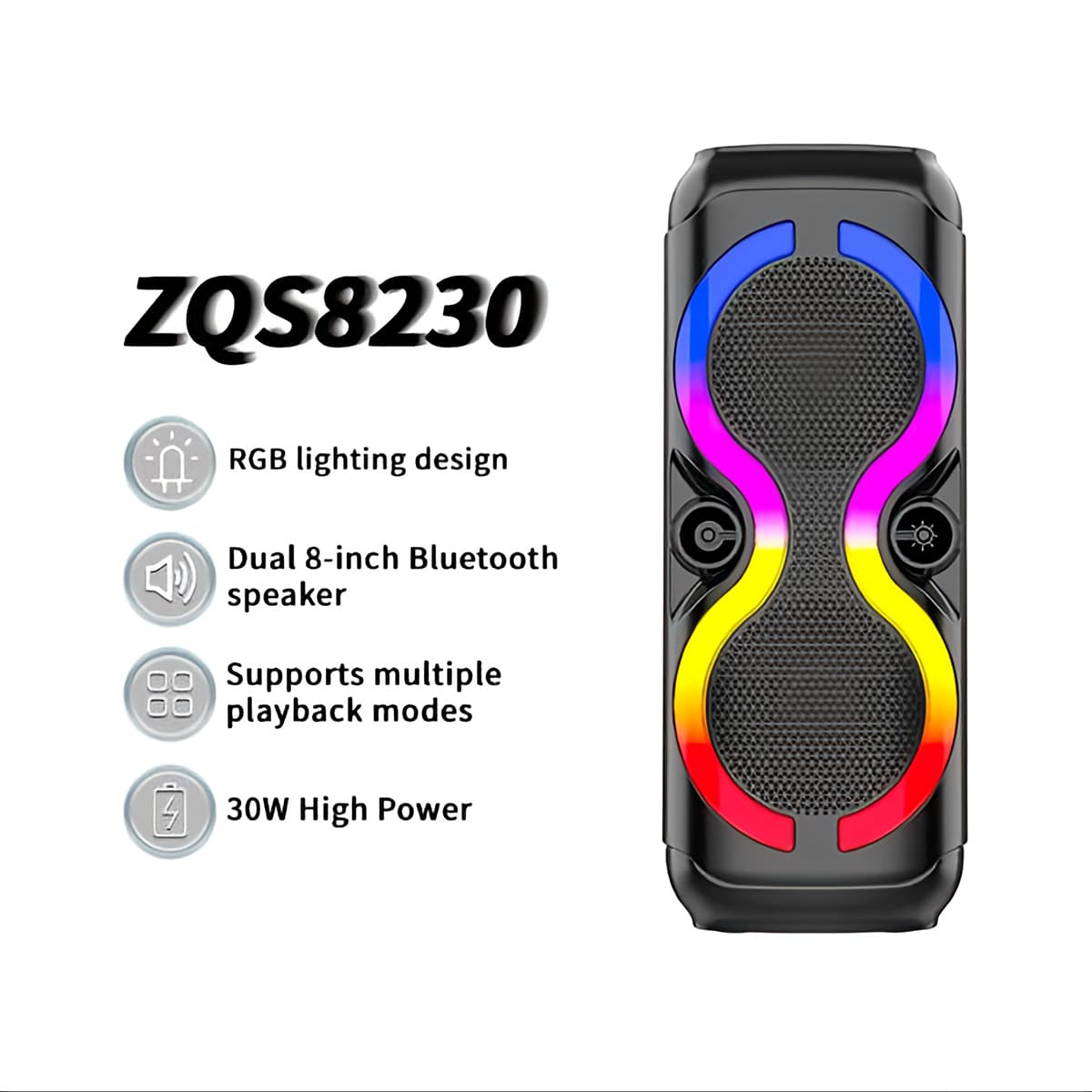 اسپیکر بلوتوثی ZQS8230 — تصویر ۶