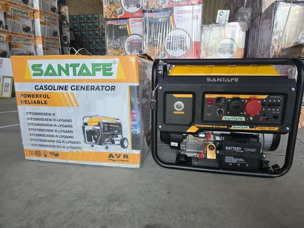 موتوربرق سانتافه 12 کیلووات سه گانه سوز تکفاز مدل STF 29900 LPG.NG — تصویر ۷